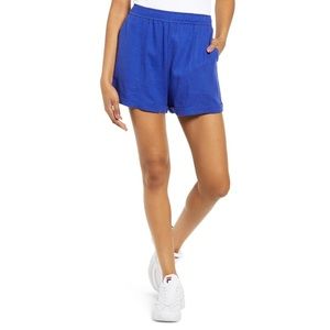 BP. Cuff Hem Linen Blend Shorts Blue Size Extra Small NWT